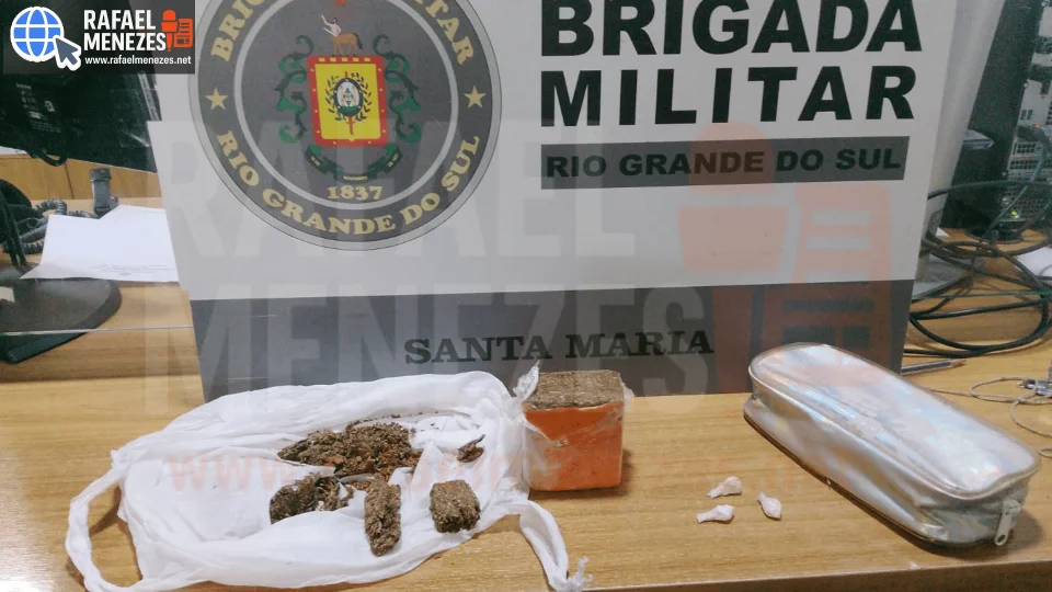 Mulher é presa por tráfico de drogas após denúncia no bairro Urlândia em Santa Maria