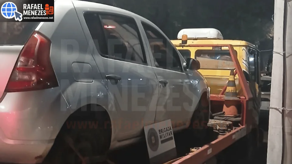 Motorista de aplicativo tem carro roubado e mulher é presa em flagrante com veículo em Santa Maria