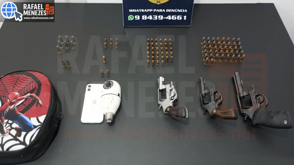 Casal é preso com armas furtadas durante operação da Polícia Civil em Tupanciretã