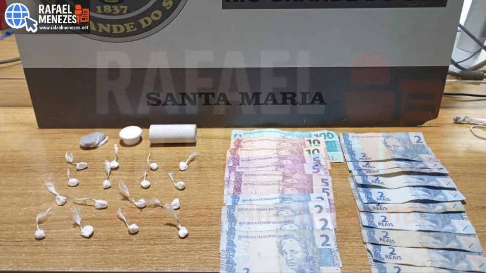 Adolescente é apreendido com cocaína e maconha no bairro Noal em Santa Maria