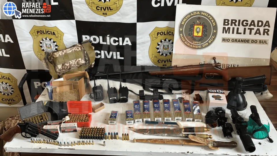 Polícia Civil apreende duas armas e mais de 1,3 mil munições em São Gabriel