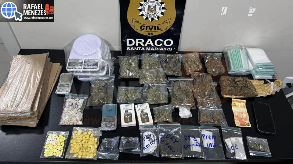 Justiça concede liberdade provisória a trio preso com drogas em Santa Maria