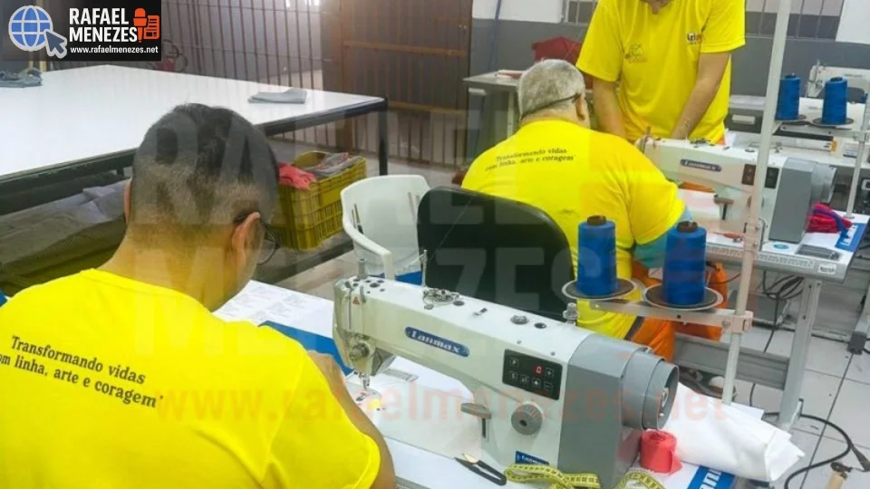 Onze presos se formam em curso de costura na Penitenciária de Santa Maria