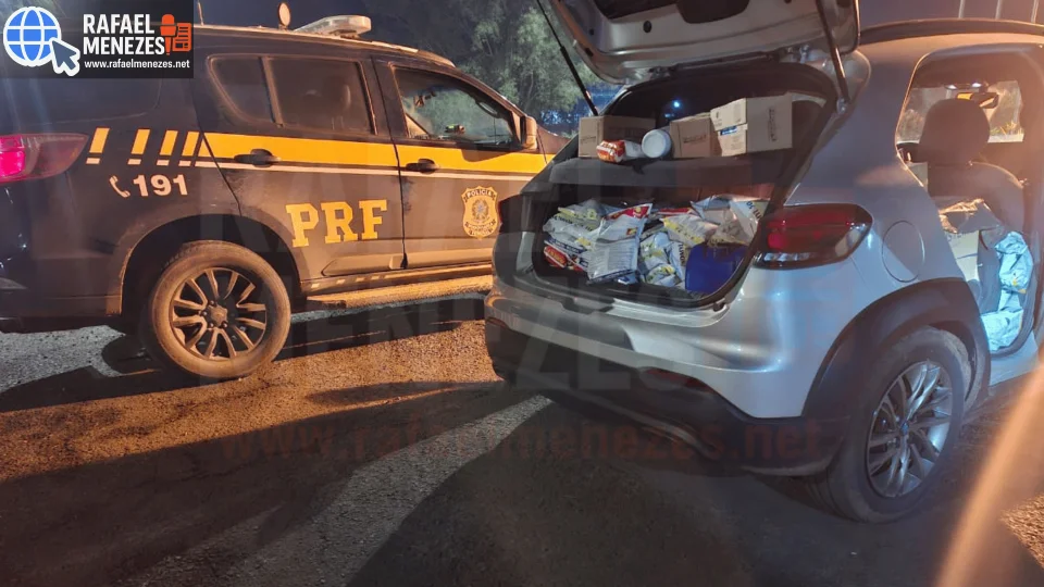 PRF prende homem com carga de agrotóxicos e medicamentos contrabandeados na BR-290
