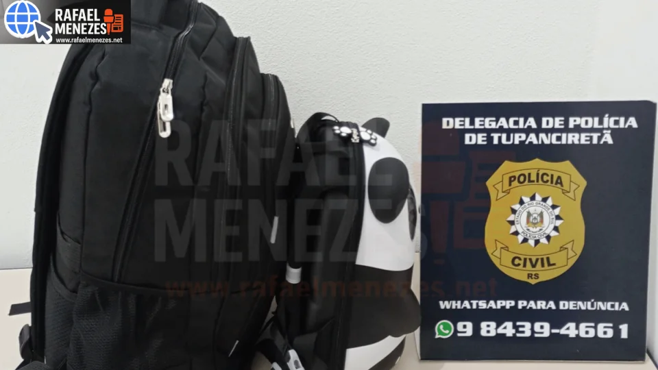 Polícia Civil de Tupanciretã recupera mochila extraviada no aeroporto de Passo Fundo