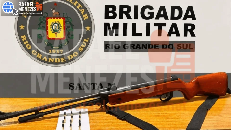 Homem com dois antecedentes por homicídio é preso com espingarda e munições durante ação da Brigada Militar