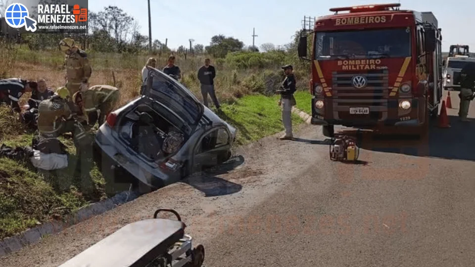 Idoso de 82 anos fica ferido após saída de pista na BR-290 em São Sepé