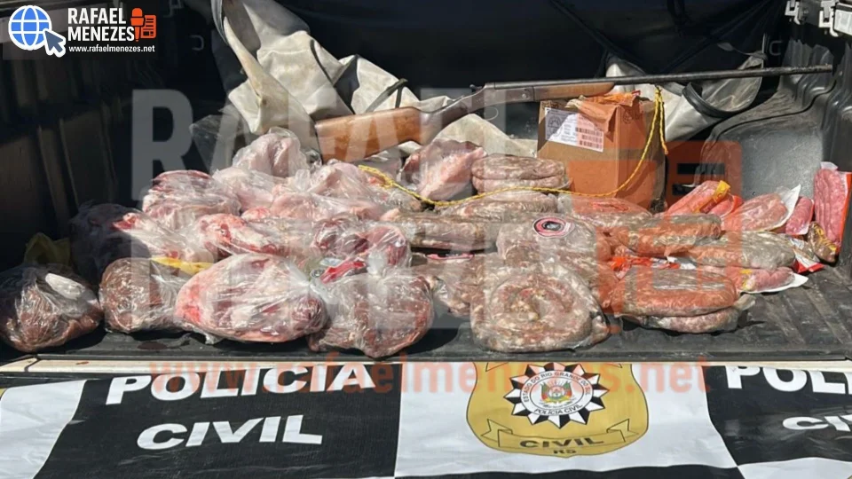 Três são presos por furto de animais e venda clandestina de carne sem procedência em São Gabriel