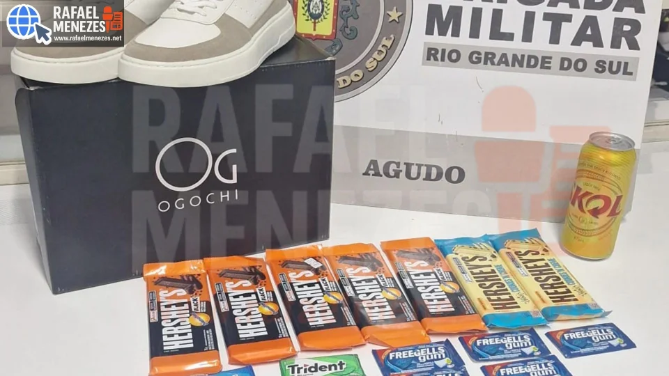 Homem é preso por furto em loja de conveniência no Centro de Agudo