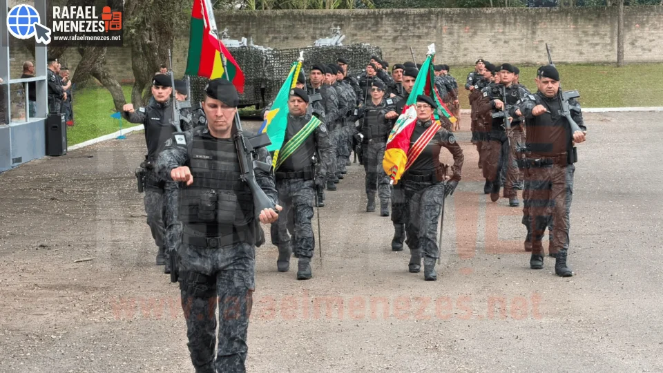 2º Batalhão de Polícia de Choque comemora 26 anos em solenidade em Santa Maria