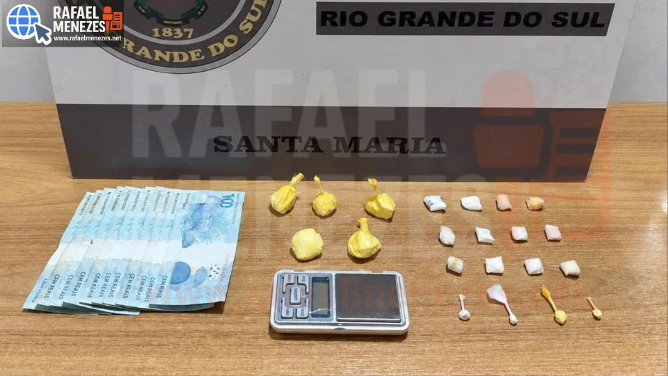 Dois homens são presos por tráfico de drogas em Santa Maria