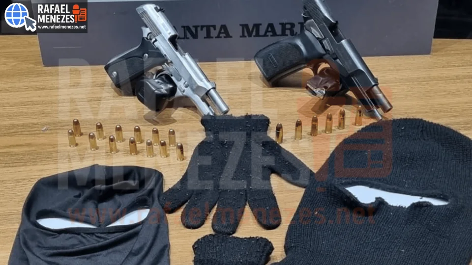 2º BPChq prende dupla armada com duas pistolas que estaria se preparando para atacar facção rival