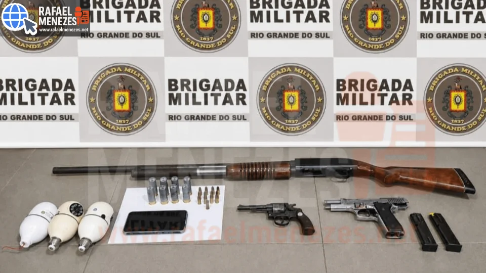 Dois homens são presos com armas no Bairro Noal em Santa Maria