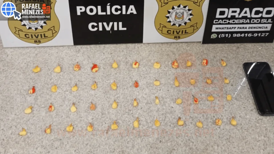 Homem é preso com 44 porções de cocaína em Cachoeira do Sul
