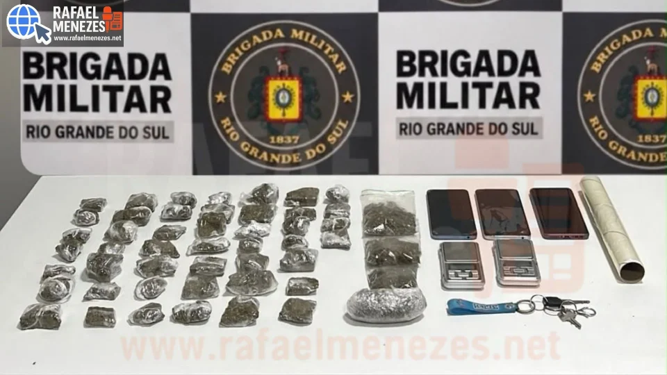 Mulher é presa com quase 900 gramas de maconha durante abordagem em Santa Maria