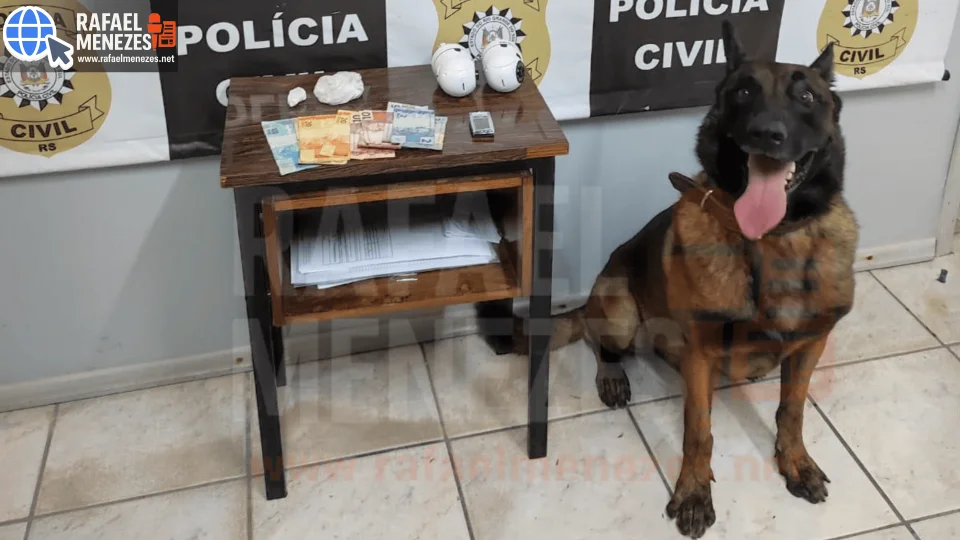 Mulher é presa por tráfico de drogas após tentativa de esconder cocaína durante ação policial em Jaguari