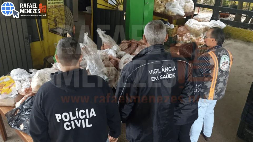 Açougue é interditado e dono preso após apreensão de quase 400Kg de carne imprópria para consumo em Santa Maria