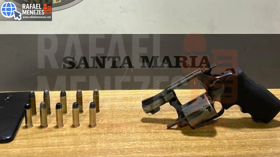 Homem é preso por porte ilegal de arma no bairro Menino Jesus em Santa Maria
