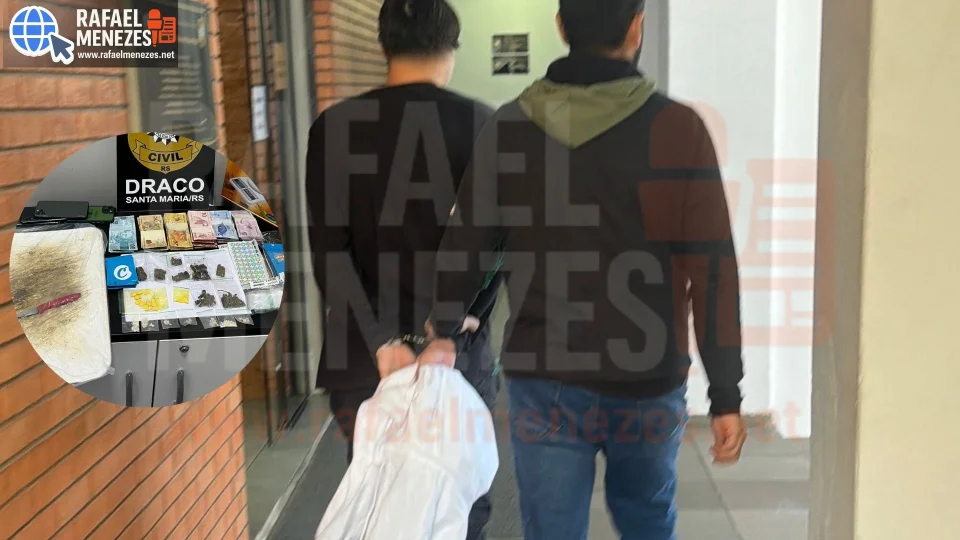Jovem preso em Santa Maria após arremessar drogas no telhado é solto pela Justiça