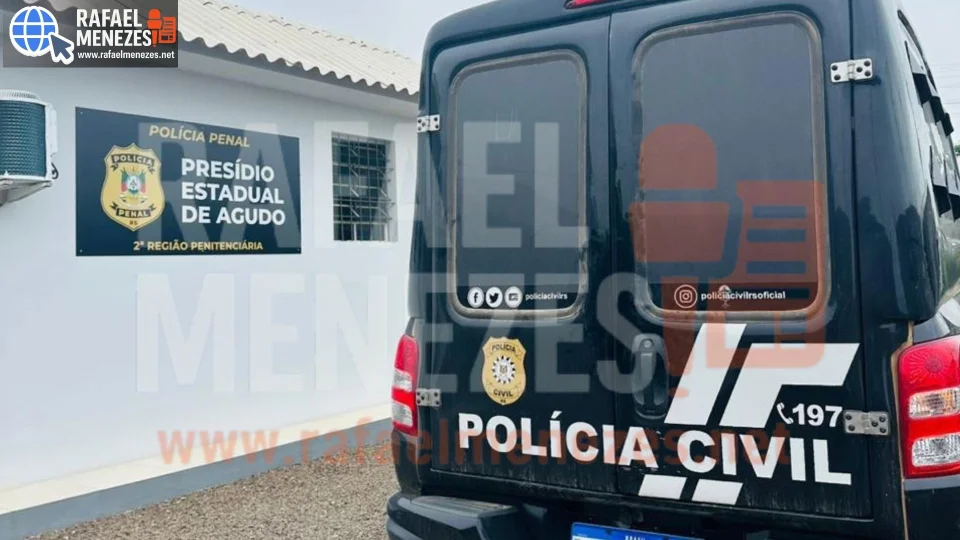 Homem é preso por suspeita de envolvimento em homicídio em Agudo