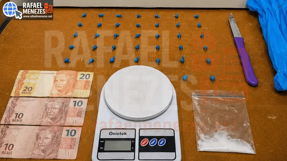 Homem é preso em flagrante por tráfico de drogas em Santiago