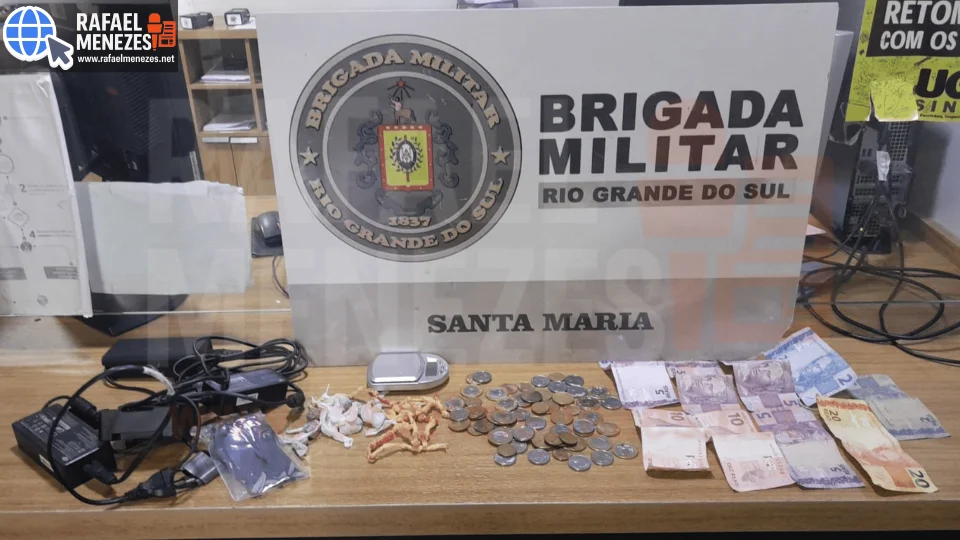 Adolescente é apreendido com drogas em Santa Maria