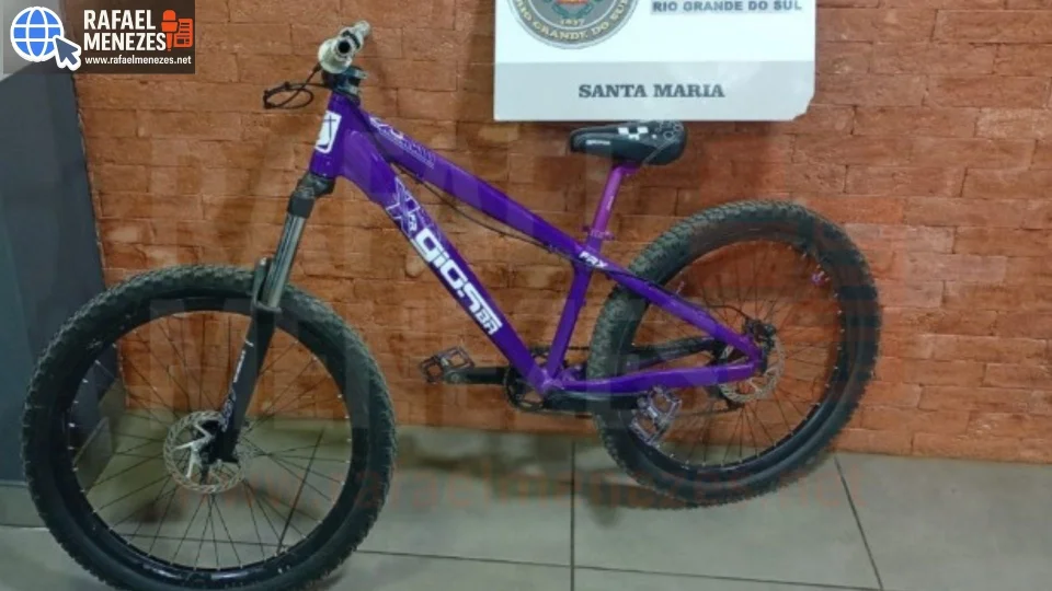 Homem é detido com bicicleta furtada durante ação da Brigada Militar em Santa Maria