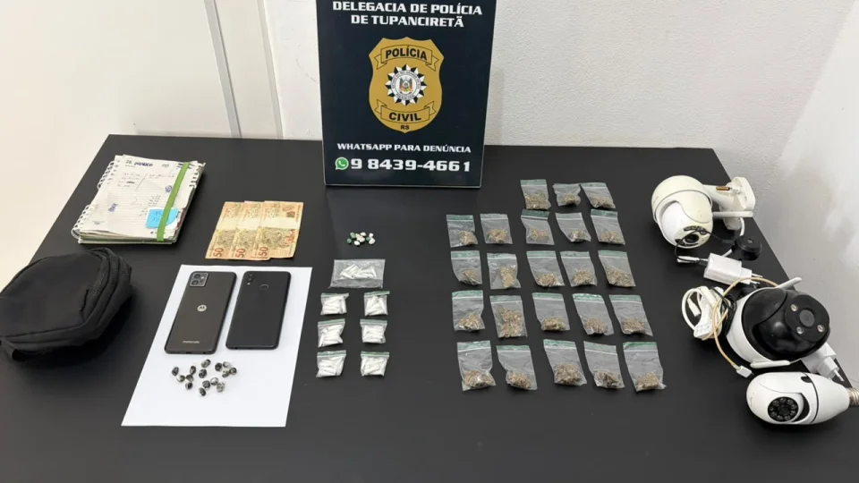 Polícia Civil prende dois homens por tráfico de drogas em Tupanciretã