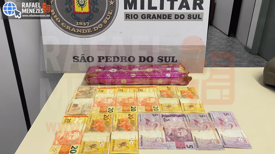 Jovem é preso com quase 1 Kg de maconha escondidas em área de mata em São Pedro do Sul