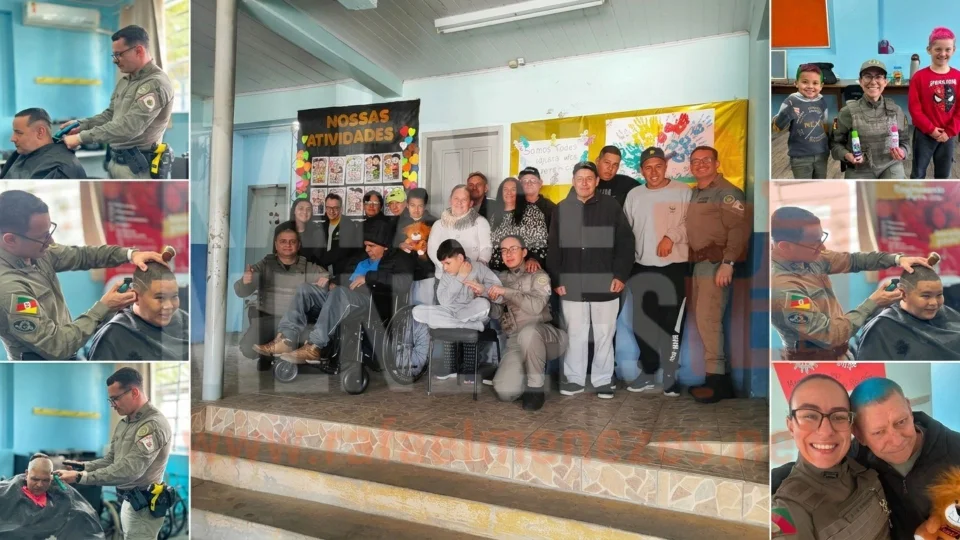 Brigada Militar promove ação de integração com alunos da APAE de Faxinal do Soturno