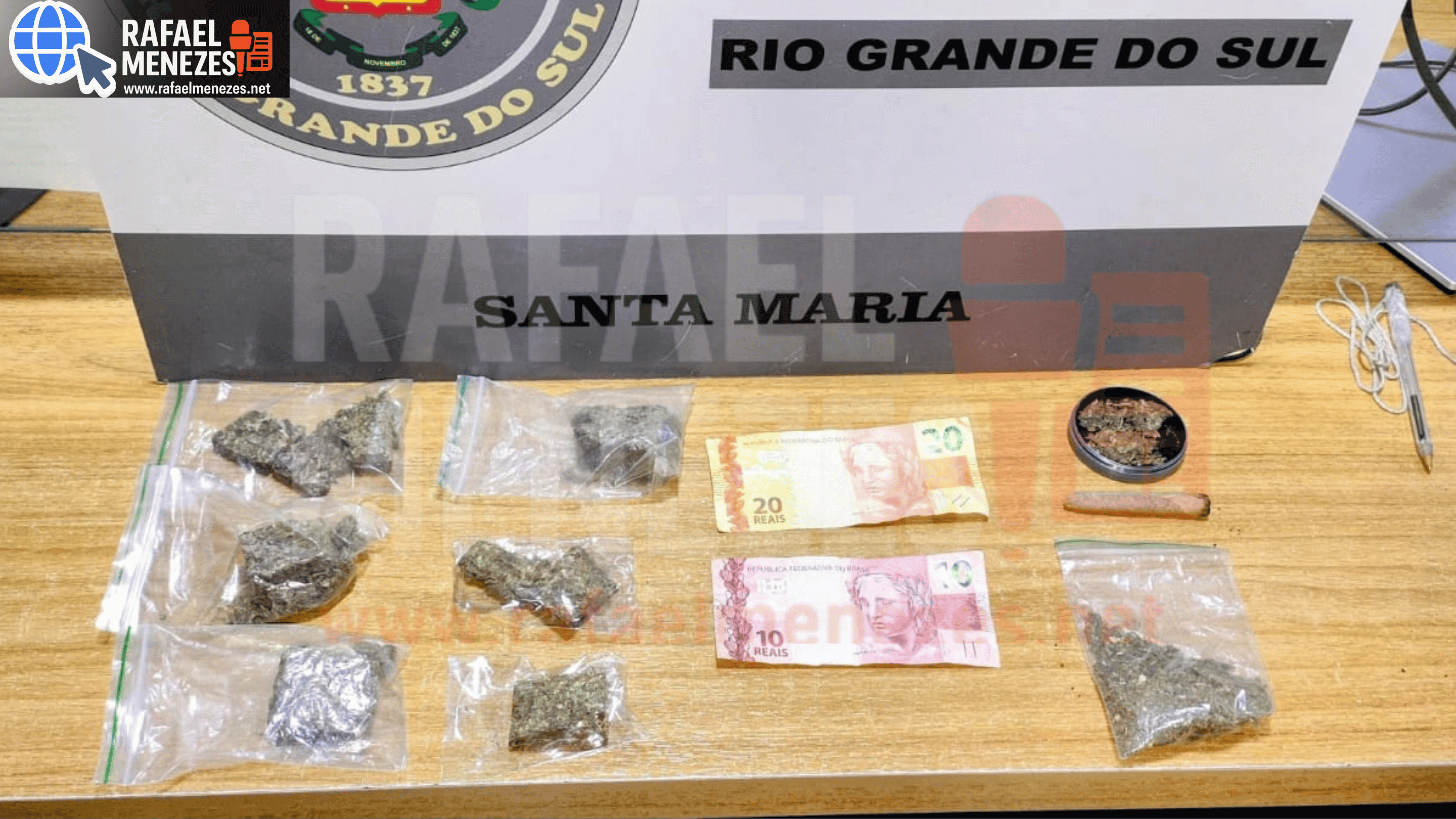 Homem e mulher são presos por tráfico de drogas em Santa Maria