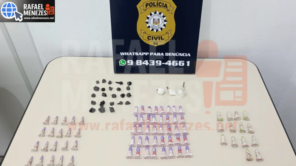 Polícia Civil prende dois homens por tráfico e associação ao tráfico em Tupanciretã