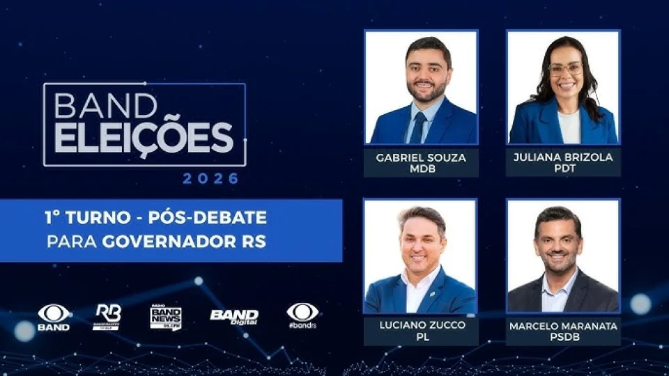 Band RS promove primeiro debate na TV aberta com candidatos ao Governo do Estado