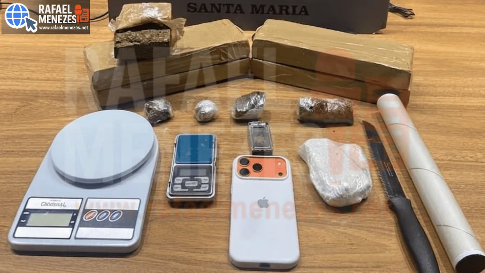 Homem é preso com mais de 4 quilos de drogas em Santa Maria