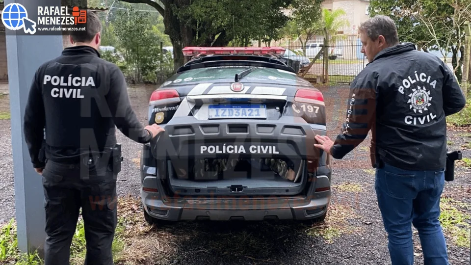 Dupla é presa por tentativa de homicídio após perseguição e mais de dez disparos em Júlio de Castilhos