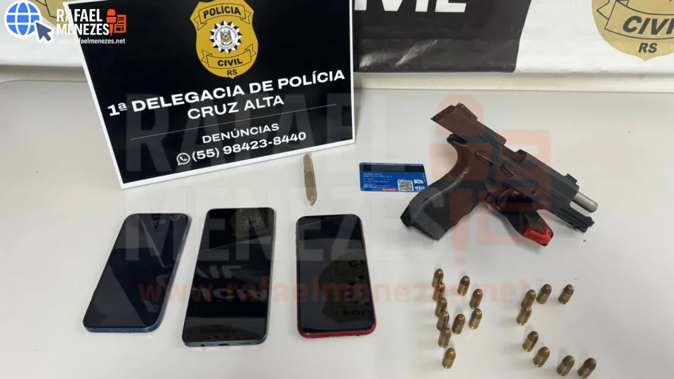 Três pessoas são presas em operação contra homicídios em Cruz Alta