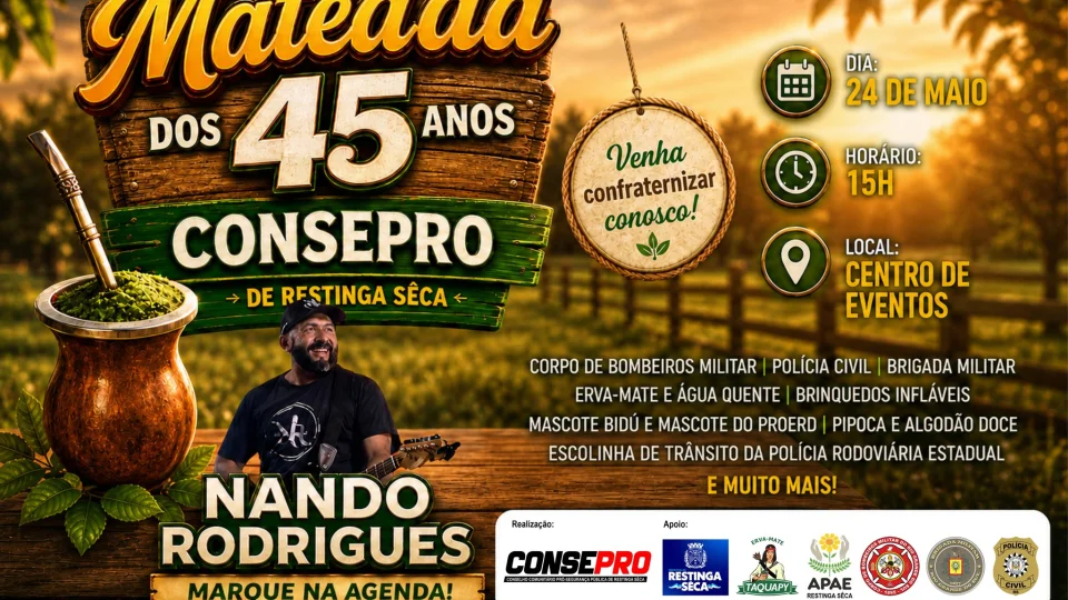 Consepro promove mateada em comemoração aos 45 anos em Restinga Sêca