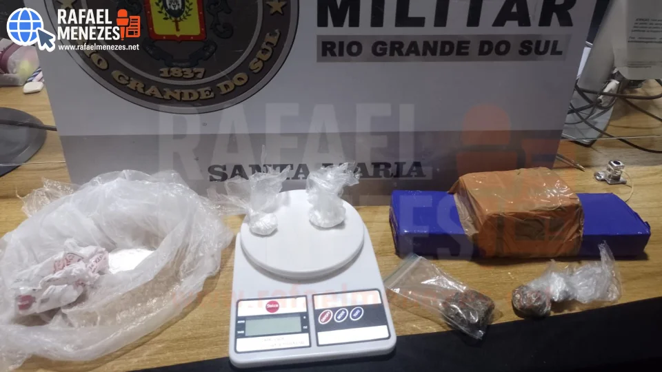 Jovem é preso por tráfico de drogas no bairro Pinheiro Machado em Santa Maria