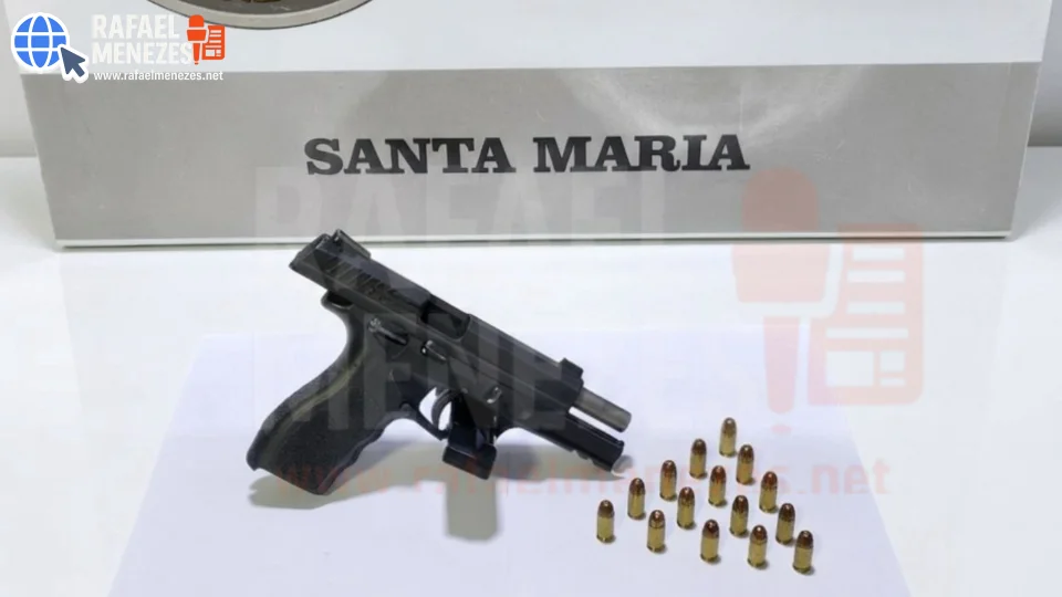 Homem é preso por porte ilegal de arma no bairro Itararé em Santa Maria
