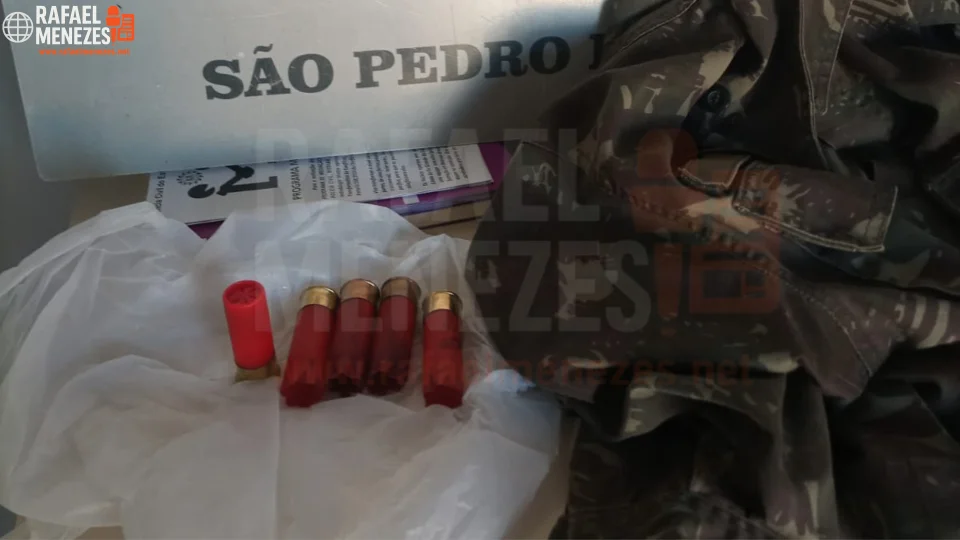 Homem é preso por ameaça e porte ilegal de munição em São Pedro do Sul