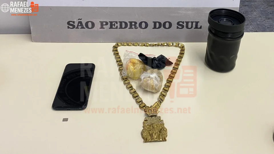 Jovem é preso por tráfico de drogas em São Pedro do Sul