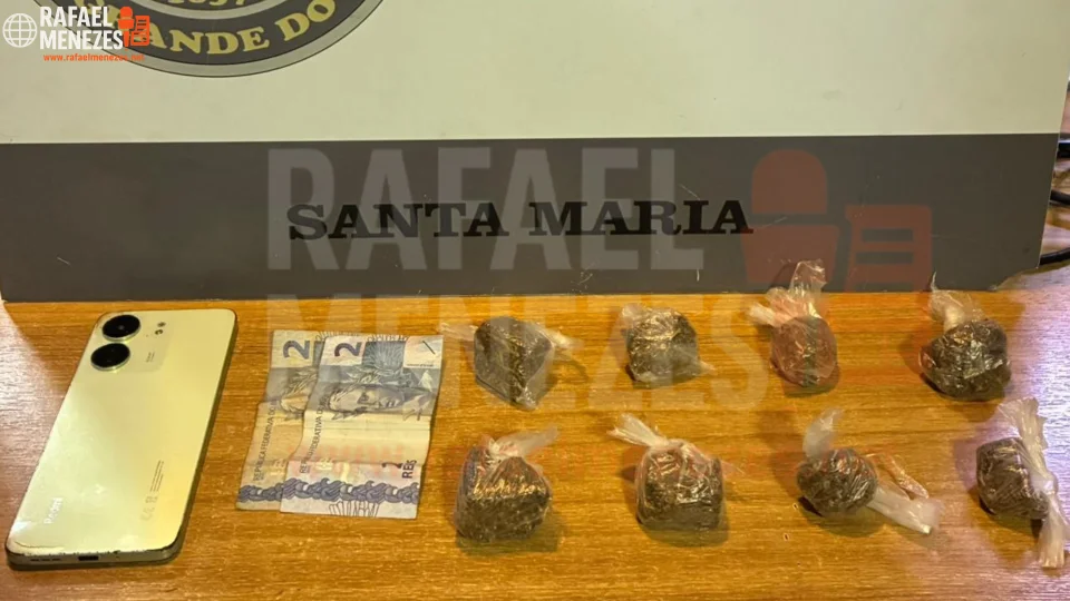 Adolescente é apreendido com drogas no bairro Nova Santa Marta em Santa Maria