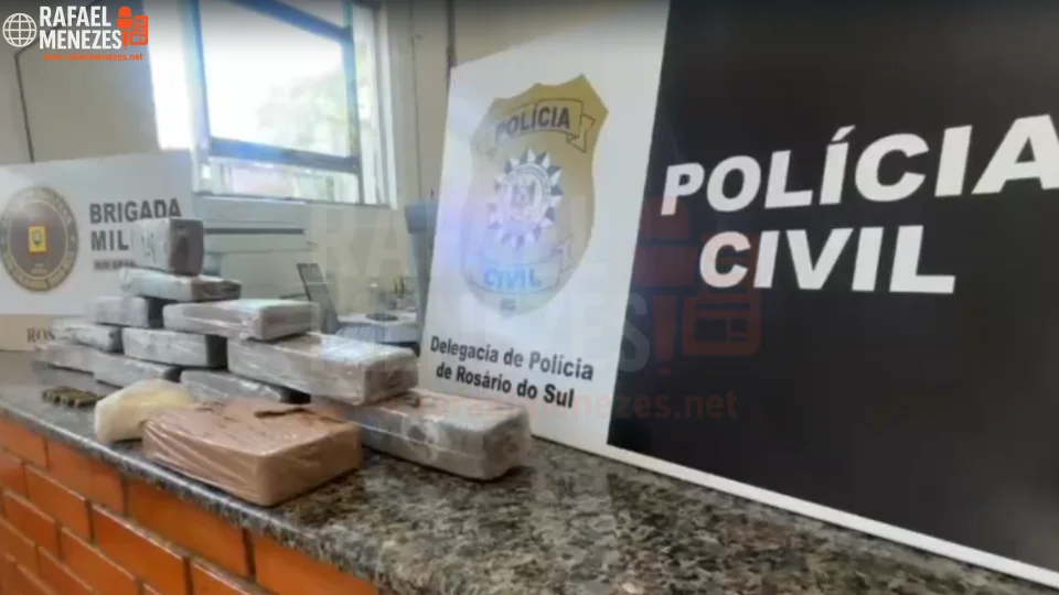 Ação conjunta da Polícia Civil e Brigada Militar resulta na maior apreensão de drogas do ano em Rosário do Sul