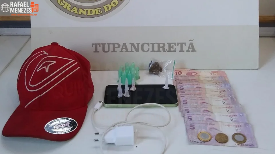 Jovem é preso por tráfico de drogas no bairro Ana Terra em Tupanciretã
