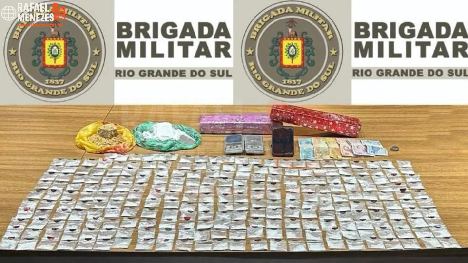 Jovem é preso por tráfico de drogas no bairro Noal em Santa Maria