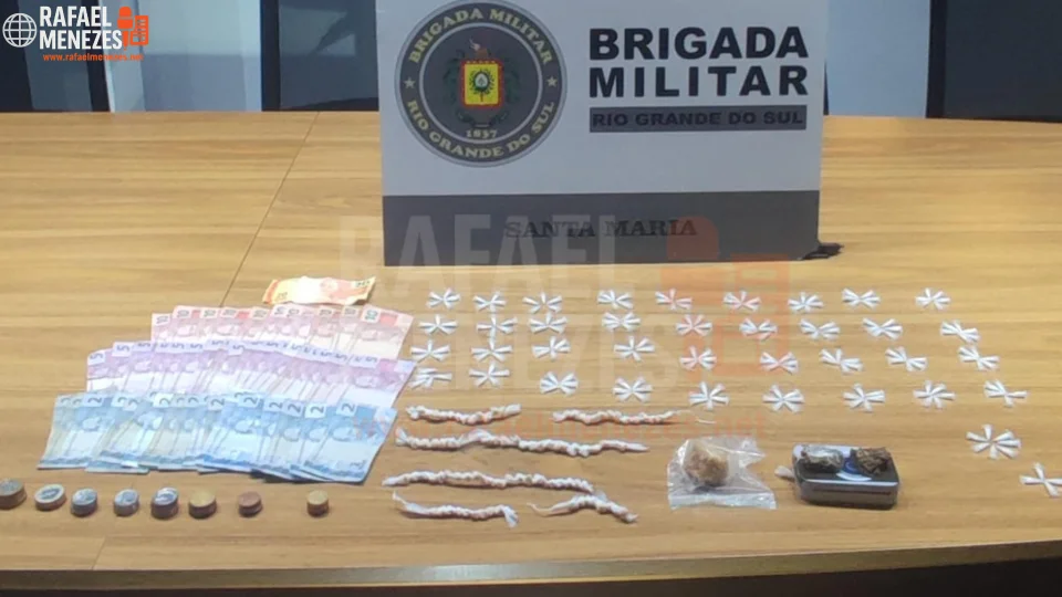 Adolescente de 16 anos é apreendido por tráfico de drogas no bairro Passo D’Areia em Santa Maria