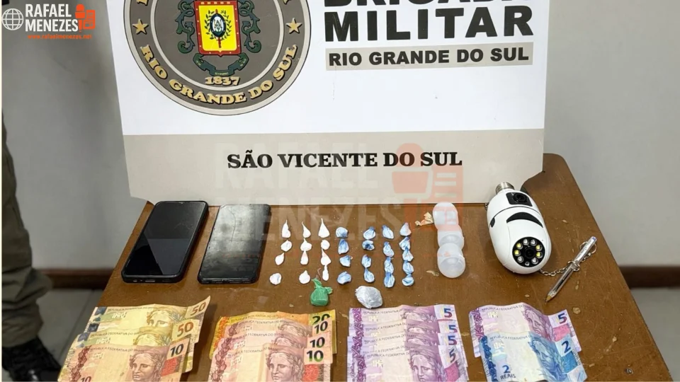 Dois homens são presos por tráfico de drogas em São Vicente do Sul