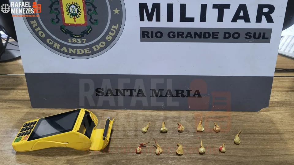 Preso há oito dias com drogas e celulares, homem é detido novamente com cocaína escondida em máquina de cartão em Santa Maria