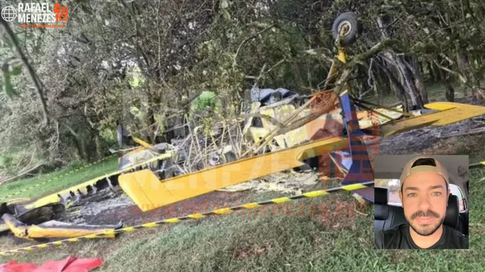Piloto morre após queda de avião agrícola no interior de Cruz Alta