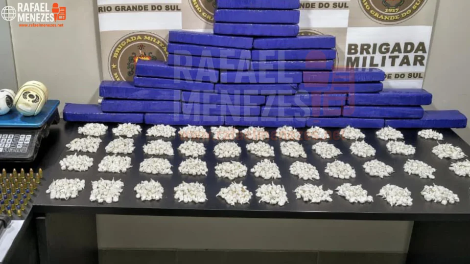 Três dias após ser presa com mais de 2 mil porções de cocaína, mulher é posta em liberdade em Santa Maria